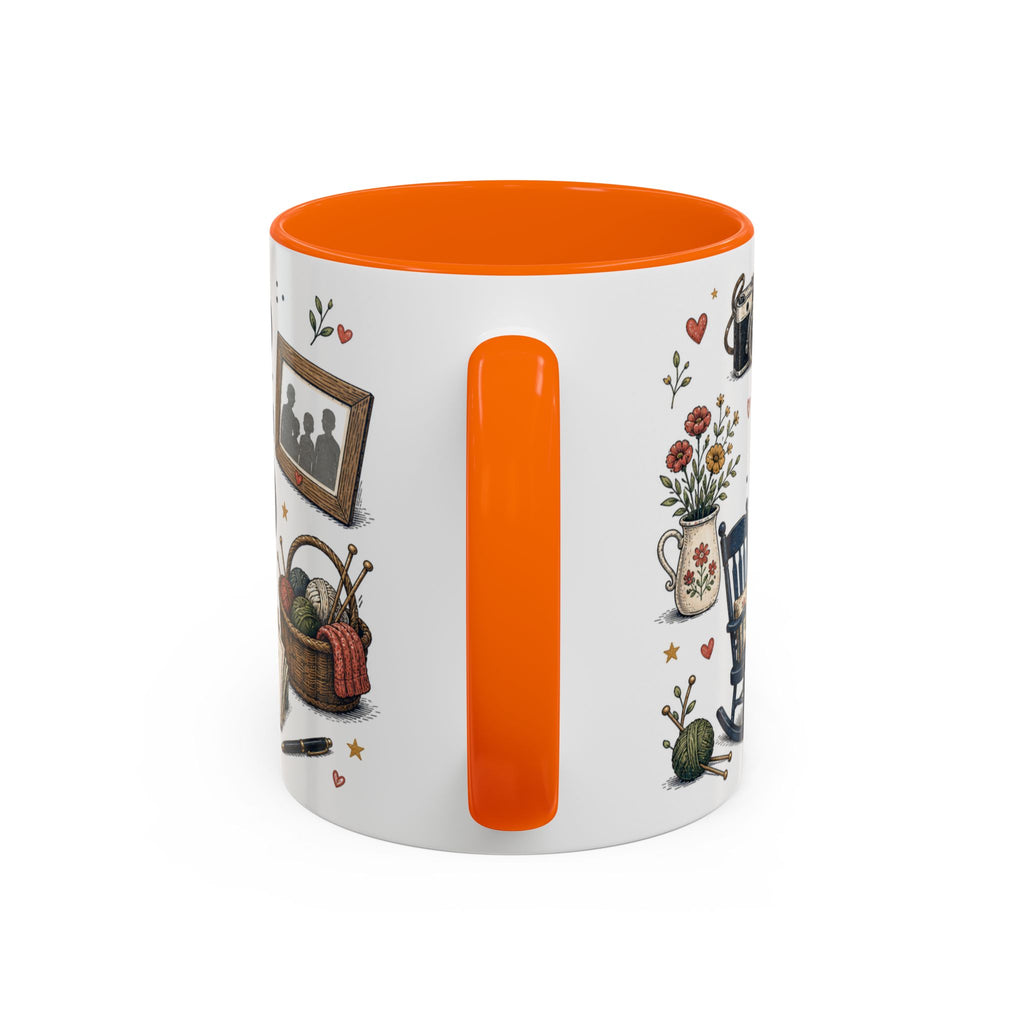 Best Grandparents Ever Coffee Mug | Gift From Grandkids | Accent Color Ceramic 11oz 15oz