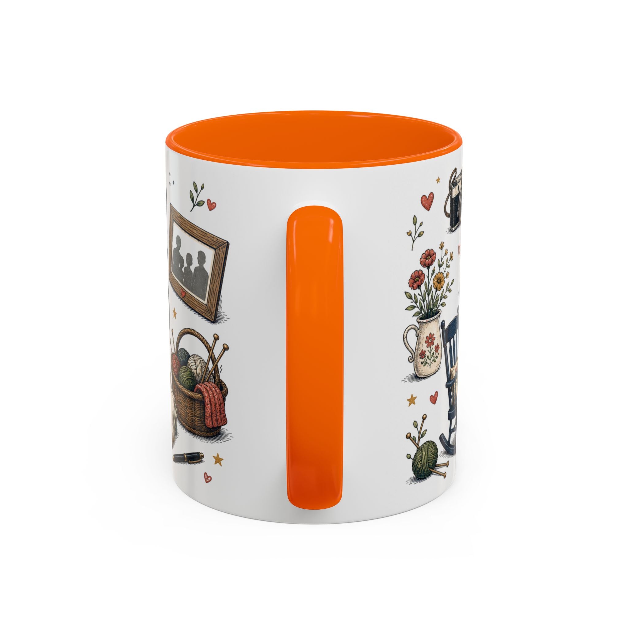Best Grandparents Ever Coffee Mug | Gift From Grandkids | Accent Color Ceramic 11oz 15oz