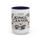 Kings Canyon National Park Coffee Mug | California Sierra Nevada Sequoia Gift | Accent Color Ceramic 11oz 15oz