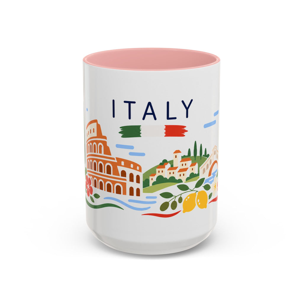 Italy Coffee Mug | Travel Souvenir Accent Mug | Country Gift Ceramic Cup 11oz 15oz