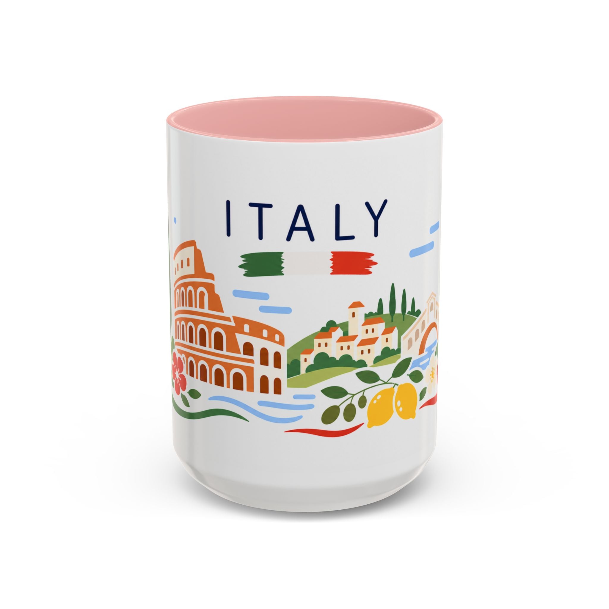 Italy Coffee Mug | Travel Souvenir Accent Mug | Country Gift Ceramic Cup 11oz 15oz