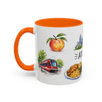 Atlanta Illustrated Travel Mug | City Souvenir Accent Coffee Mug | 11oz 15oz Ceramic Cup