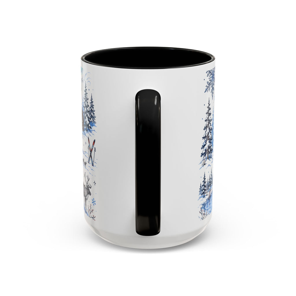 Great White North Coffee Mug | Canadian Pride Gift | Accent Color Ceramic 11oz 15oz