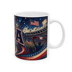 USA Soccer Spirit Coffee Mug | Soccer Fan Gift | Ceramic 11oz 15oz Match Day Cup