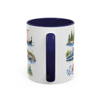 Oslo Illustrated Travel Mug | City Souvenir Accent Coffee Mug | 11oz 15oz Ceramic Cup
