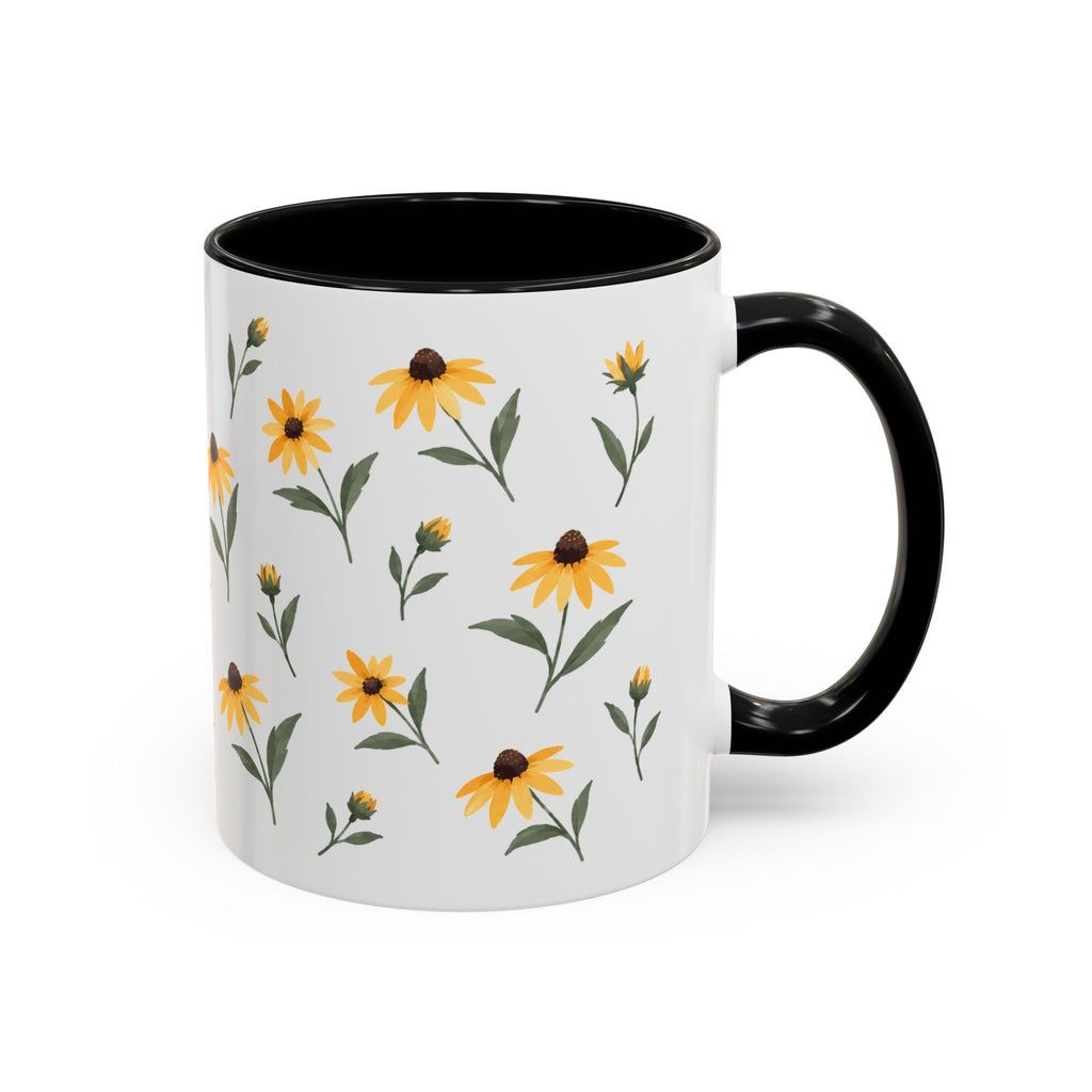 Maryland Black-eyed Susan Mug, State Flower Floral Coffee Cup, 11oz Botanical Gift