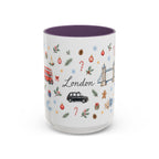 London Christmas Mug | Watercolor City Souvenir, Travel Memories, Ceramic Coffee Cup
