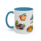 Atlanta Illustrated Travel Mug | City Souvenir Accent Coffee Mug | 11oz 15oz Ceramic Cup