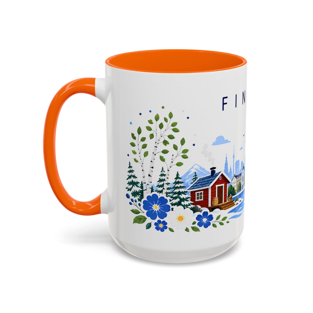 Finland Coffee Mug | Travel Souvenir Accent Mug | Place Gift Ceramic Cup 11oz 15oz