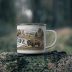 Wind Cave National Park Vintage Enamel Camping Mug | 12oz National Park Hiking Gift