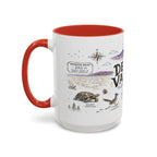 Death Valley National Park Coffee Mug | California Desert Hiking Camping Gift | Accent Color Ceramic 11oz 15oz