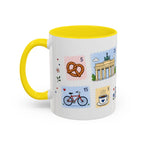 Berlin Coffee Mug | Postage Stamp Collage Mug | Travel Souvenir Accent Cup 11oz 15oz