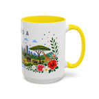 Uganda Coffee Mug | Travel Souvenir Accent Mug | Place Gift Ceramic Cup 11oz 15oz