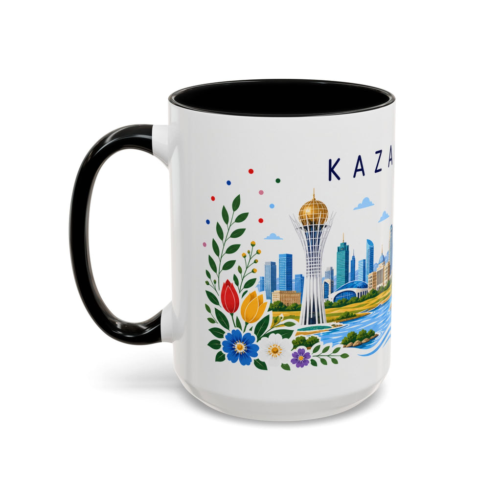 Kazakhstan Coffee Mug | Travel Souvenir Accent Mug | Place Gift Ceramic Cup 11oz 15oz