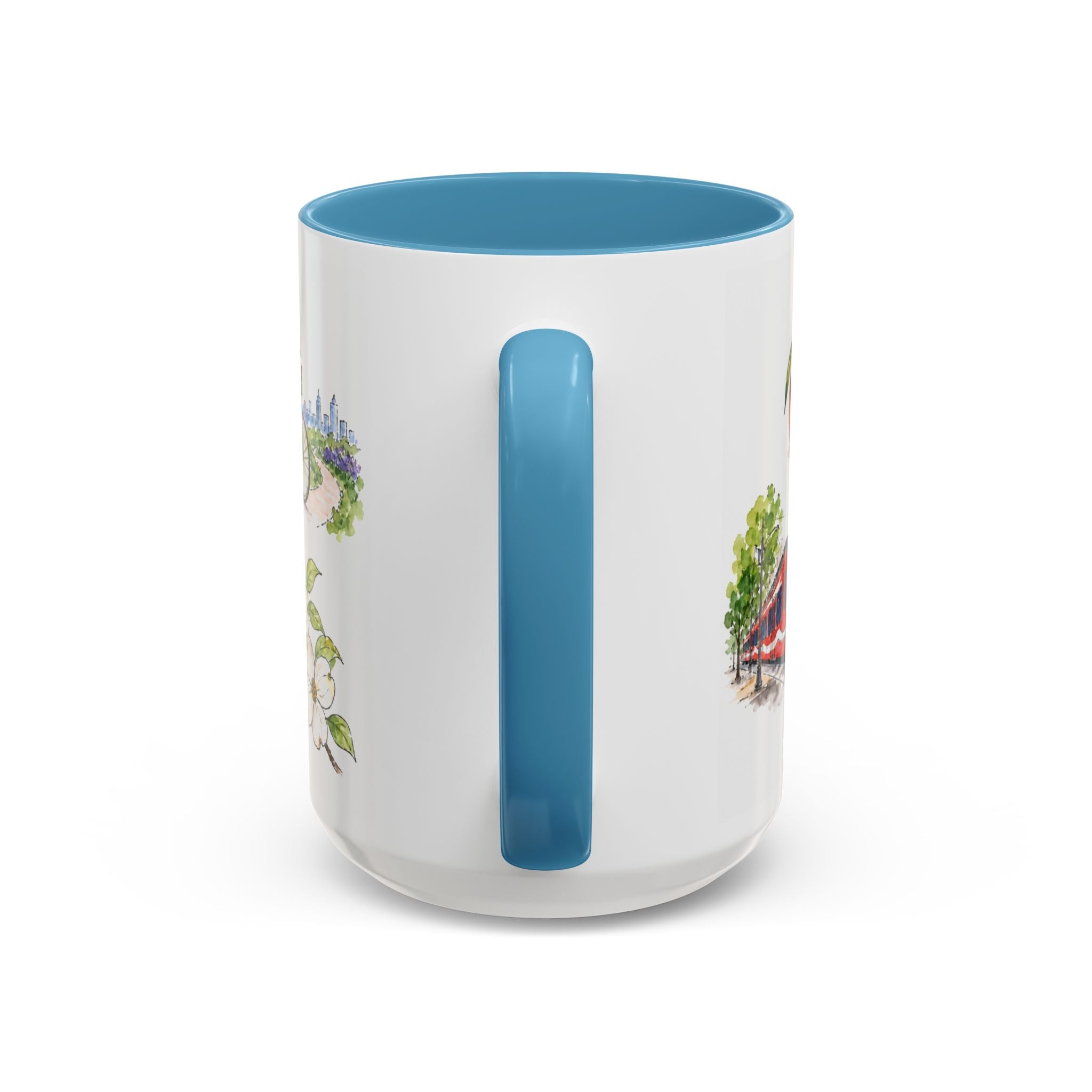 Atlanta Illustrated Travel Mug | City Souvenir Accent Coffee Mug | 11oz 15oz Ceramic Cup