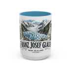 Franz Josef Glacier Mug, New Zealand Travel Souvenir, Bucket List Gift, Accent Ceramic Coffee Mug 11oz 15oz