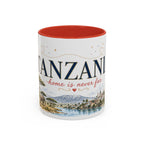 Tanzania Home Country Mug | Moving Away Gift | Long Distance Friendship | 11 oz 15 oz Accent Mug