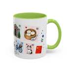Shanghai Coffee Mug | Postage Stamp Collage Mug | Travel Souvenir Accent Cup 11oz 15oz