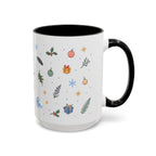 Big Sur Christmas Mug | Watercolor Travel Souvenir | Holiday Gift | Accent Ceramic Coffee Cup 11oz 15oz