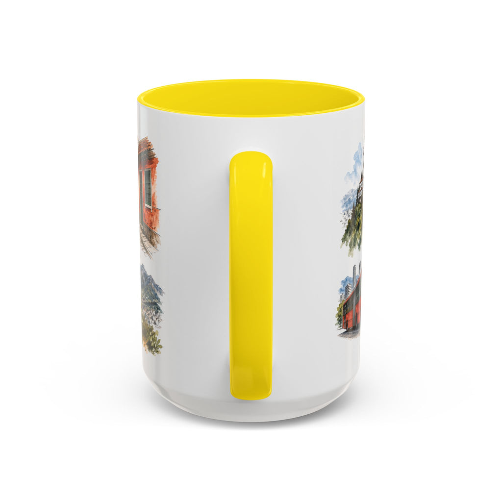Bogota Coffee Mug | Colombia Travel Souvenir | Vintage Illustrated City Gift | 11 oz 15 oz Accent Mug