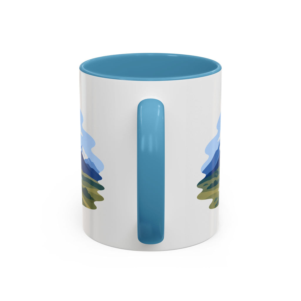 Wrangell-St. Elias National Park Coffee Mug | Solid Color Block Park Souvenir | 11oz 15oz Accent Mug