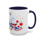 Japan Coffee Mug | Travel Souvenir Accent Mug | Country Gift Ceramic Cup 11oz 15oz