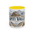 Spiti Valley Mug, India Travel Souvenir, Bucket List Gift, Accent Ceramic Coffee Mug 11oz 15oz