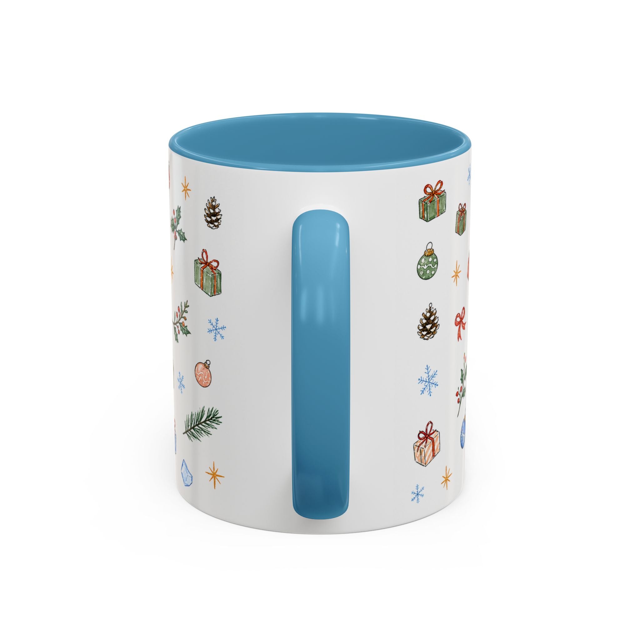 Denali National Park Christmas Mug | Watercolor Travel Souvenir | Holiday Gift | Accent Ceramic Coffee Cup 11oz 15oz