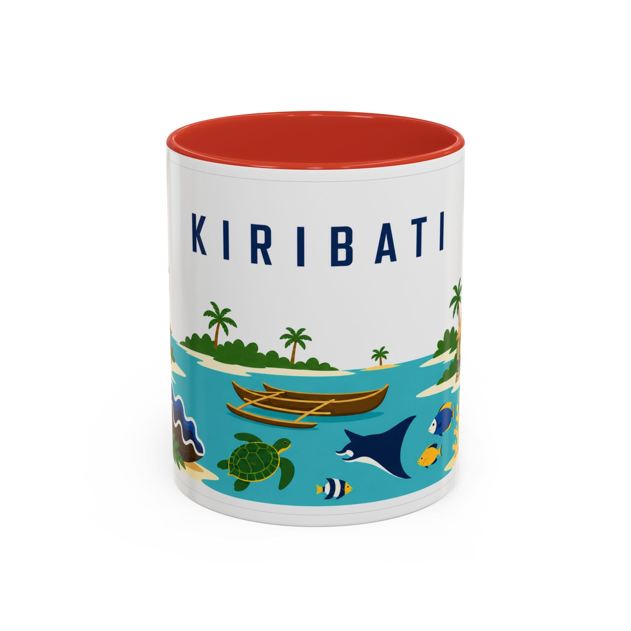 Kiribati Coffee Mug | Travel Souvenir Accent Mug | Country Gift Ceramic Cup 11oz 15oz