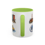 Baltimore Illustrated Travel Mug | City Souvenir Accent Coffee Mug | 11oz 15oz Ceramic Cup