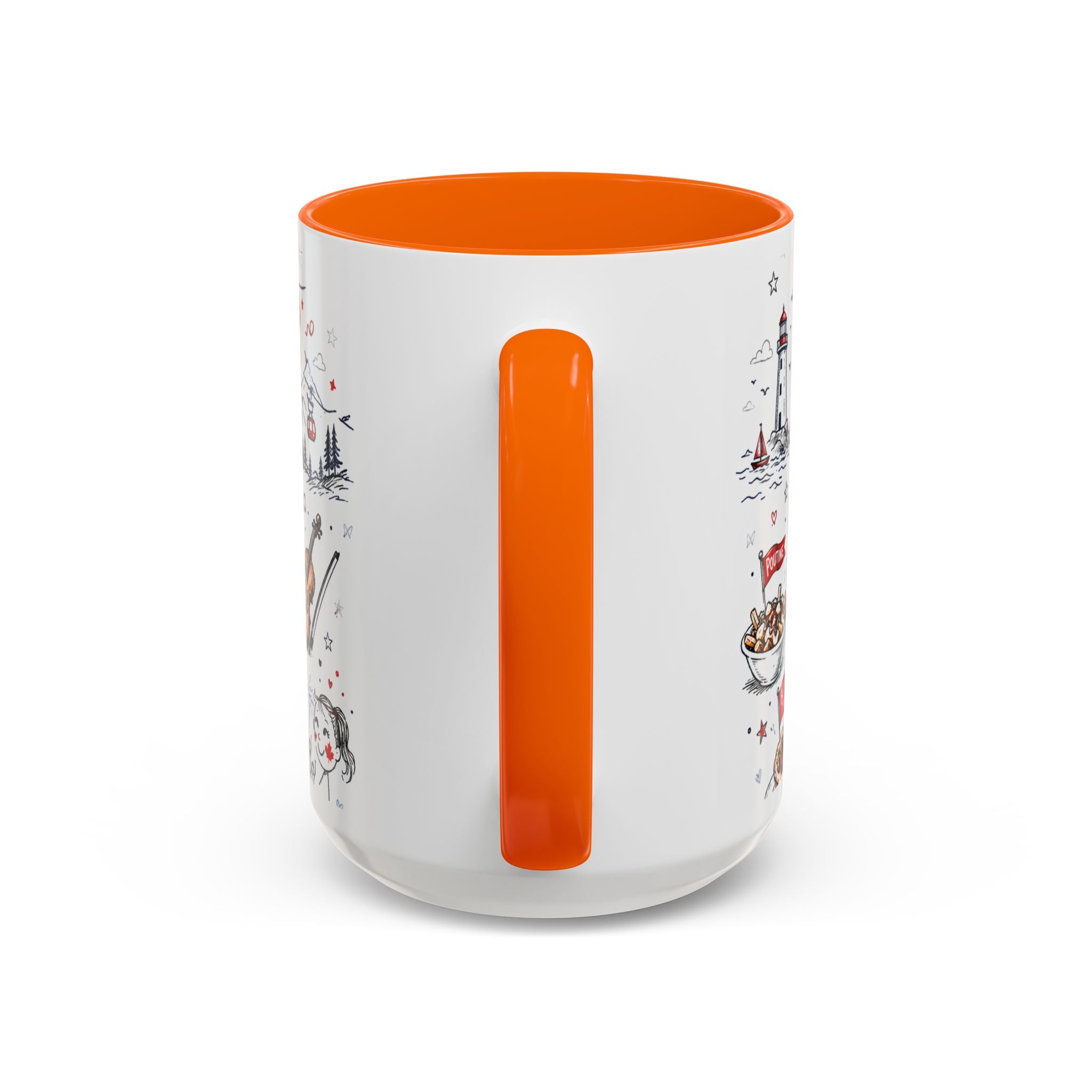 Canada Day Coffee Mug | Canadian Pride Gift | Accent Color Ceramic 11oz 15oz