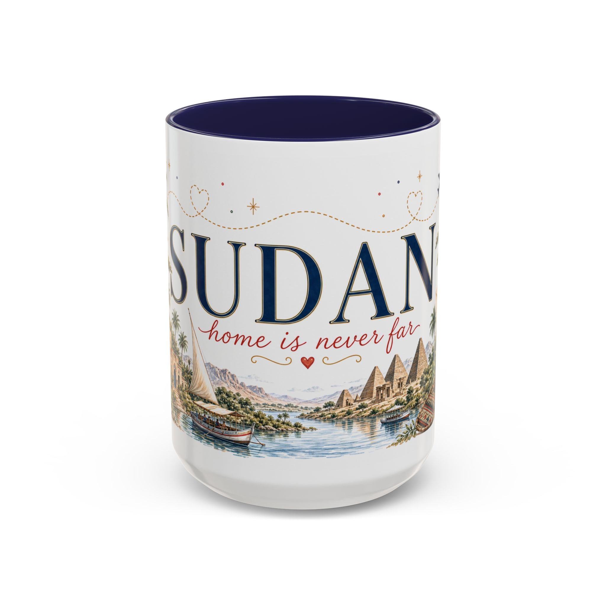 Sudan Home Country Mug | Moving Away Gift | Long Distance Friendship | 11 oz 15 oz Accent Mug