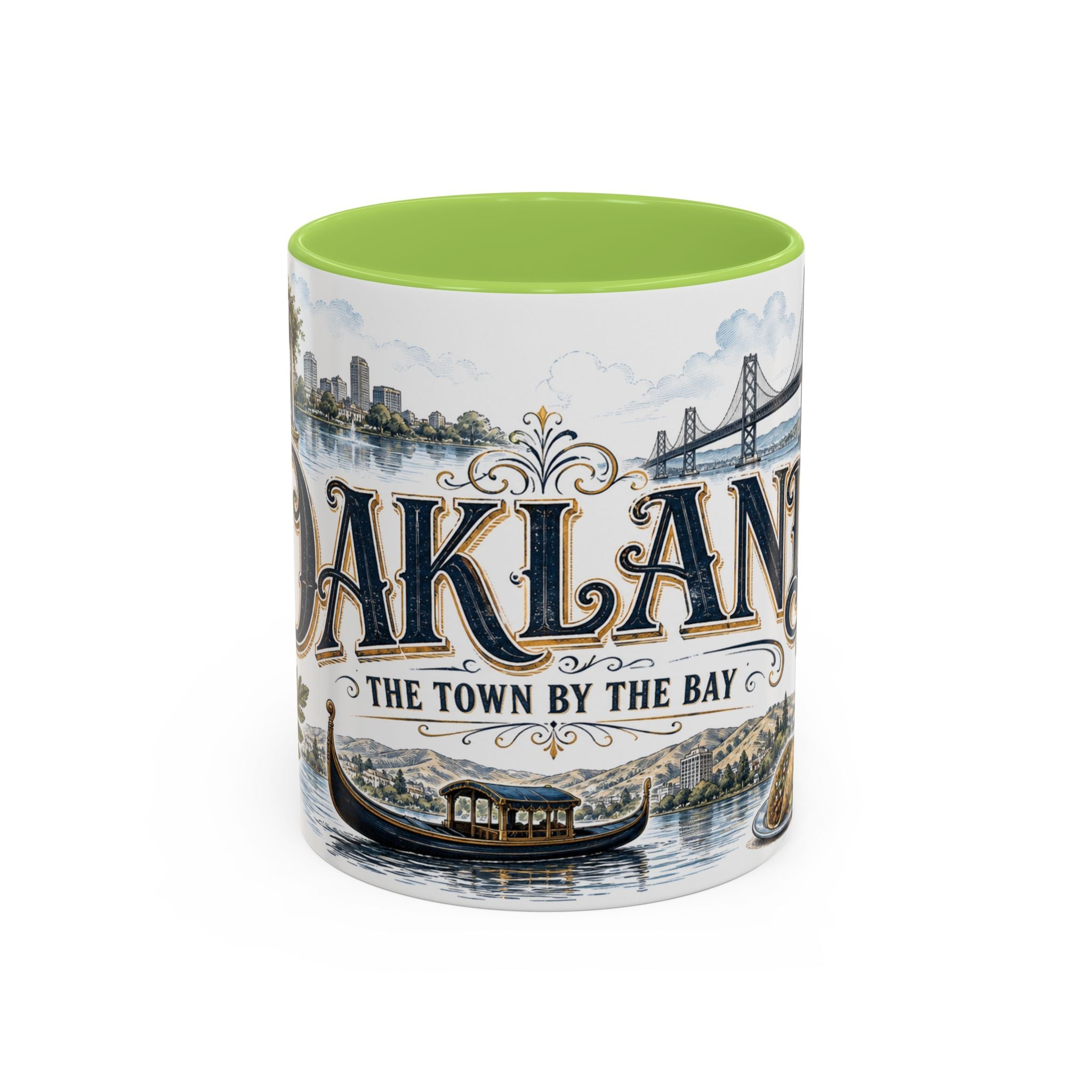 Oakland Coffee Mug | United States Travel Souvenir | Vintage Illustrated City Gift | 11 oz 15 oz Accent Mug