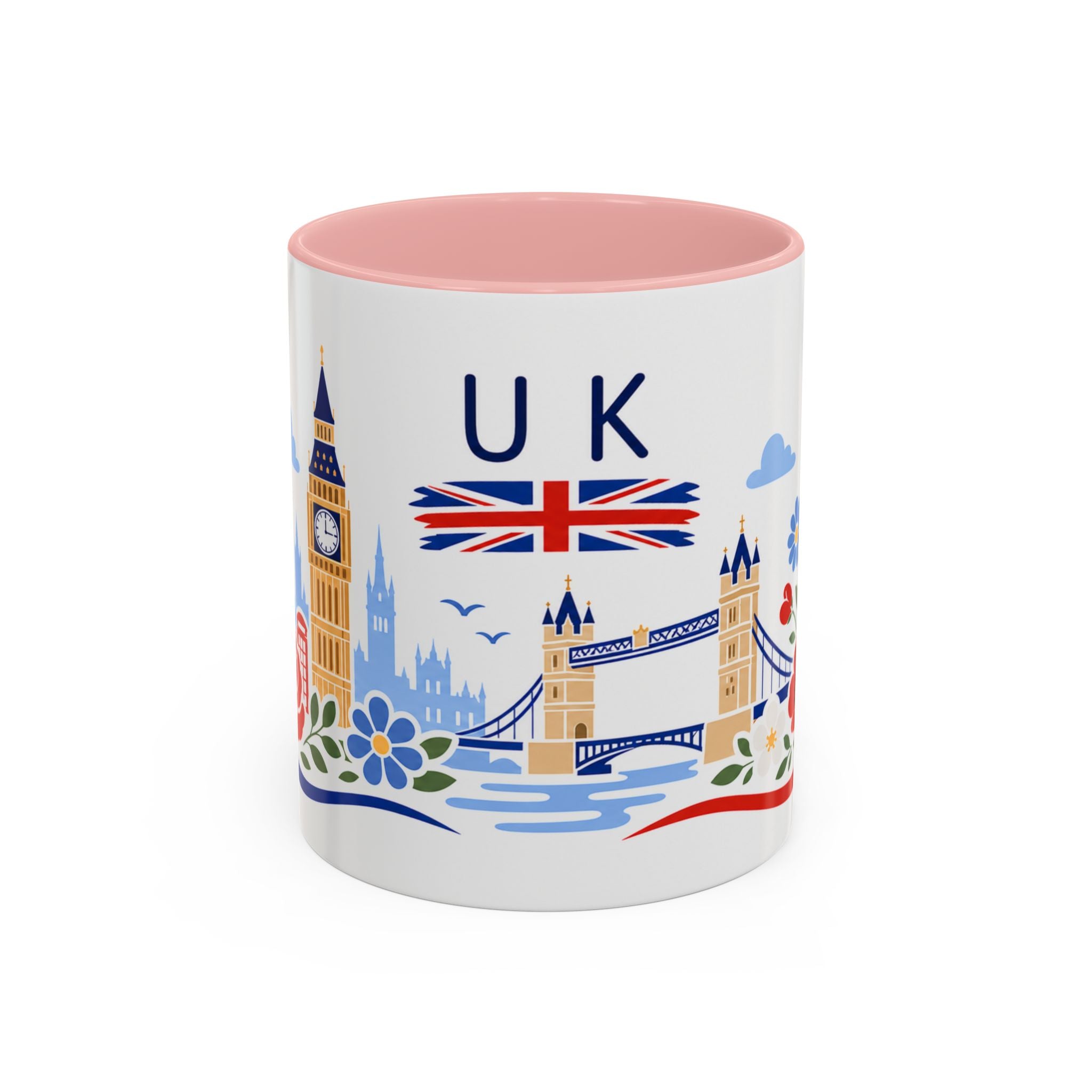 United Kingdom Coffee Mug | Travel Souvenir Accent Mug | Country Gift Ceramic Cup 11oz 15oz