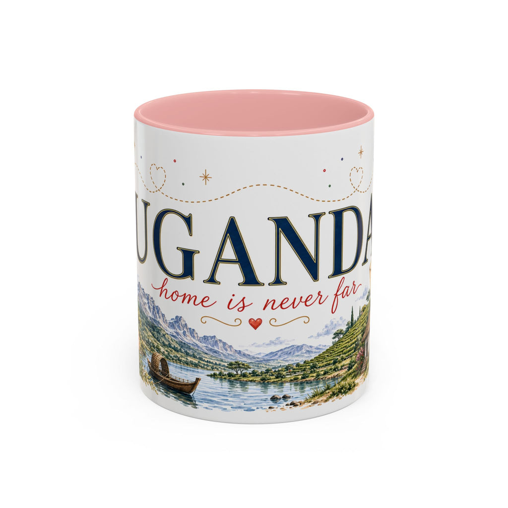 Uganda Home Country Mug | Moving Away Gift | Long Distance Friendship | 11 oz 15 oz Accent Mug