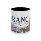 France Home Country Mug | Moving Away Gift | Long Distance Friendship | 11 oz 15 oz Accent Mug