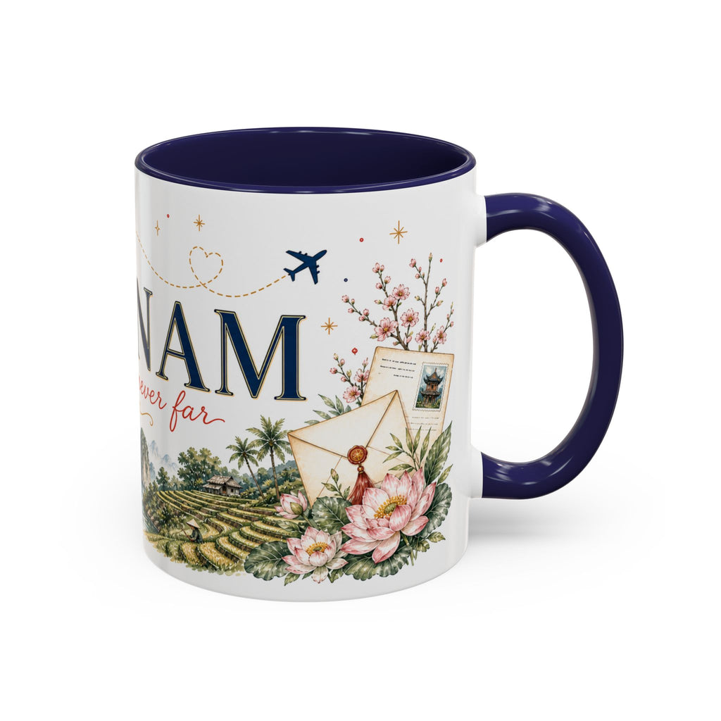 Vietnam Home Country Mug | Moving Away Gift | Long Distance Friendship | 11 oz 15 oz Accent Mug