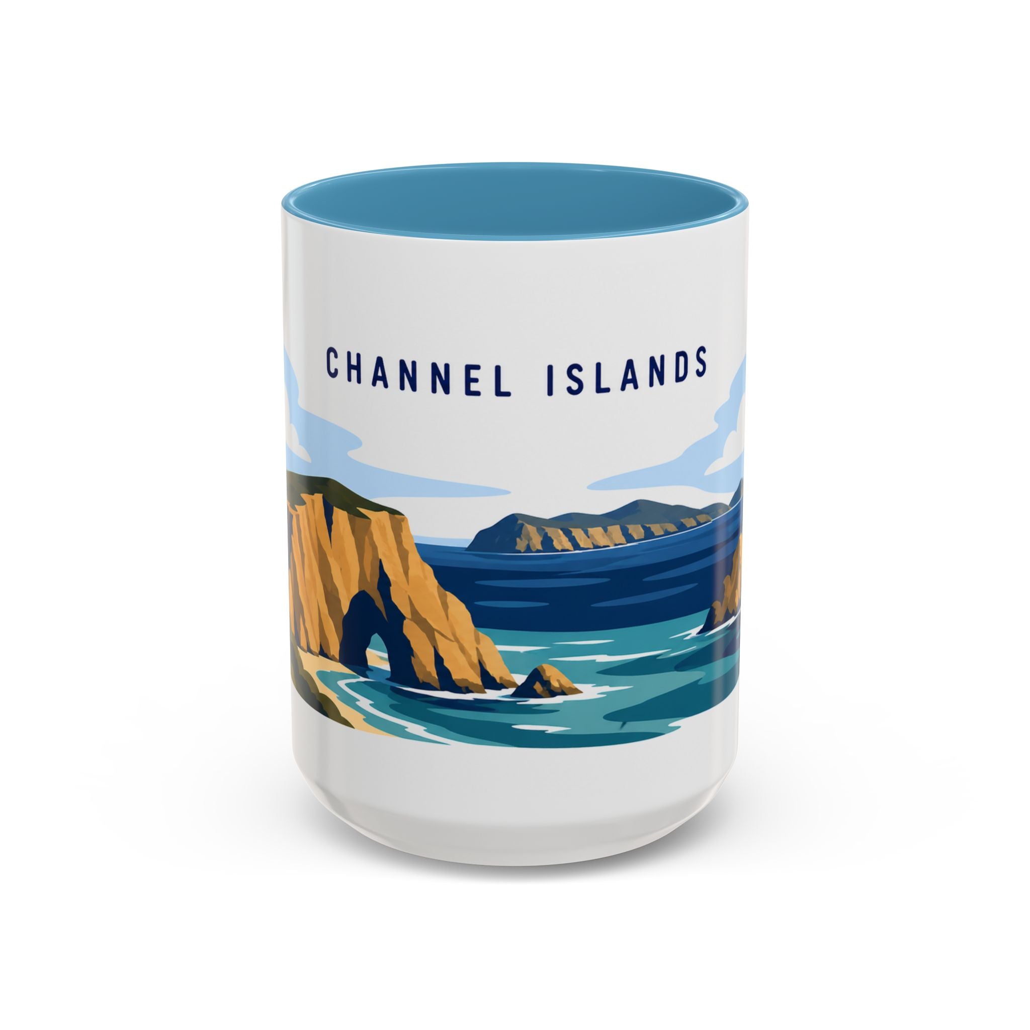 Channel Islands National Park Coffee Mug | Solid Color Block Park Souvenir | 11oz 15oz Accent Mug