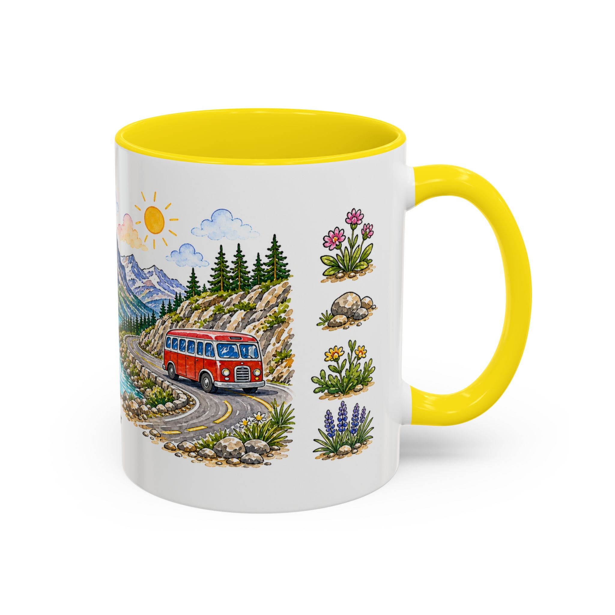 Glacier National Park Mug | US Travel Souvenir Accent Coffee Mug | 11oz 15oz Ceramic Cup