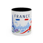 France Coffee Mug | Travel Souvenir Accent Mug | Country Gift Ceramic Cup 11oz 15oz