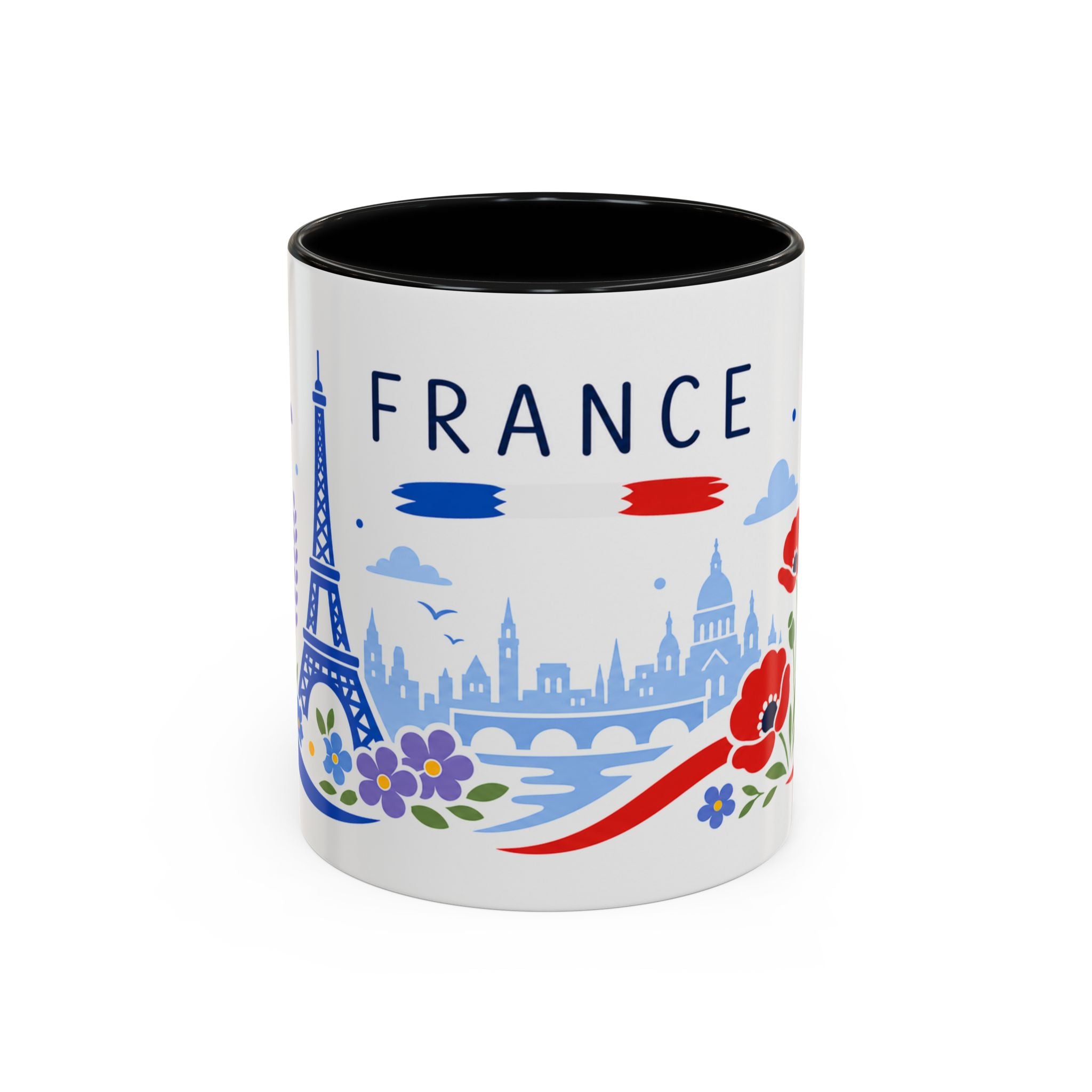 France Coffee Mug | Travel Souvenir Accent Mug | Country Gift Ceramic Cup 11oz 15oz