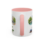 Charlotte Illustrated Travel Mug | City Souvenir Accent Coffee Mug | 11oz 15oz Ceramic Cup