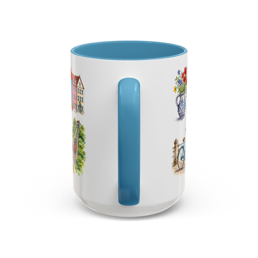Heidelberg Illustrated Travel Mug | City Souvenir Accent Coffee Mug | 11oz 15oz Ceramic Cup