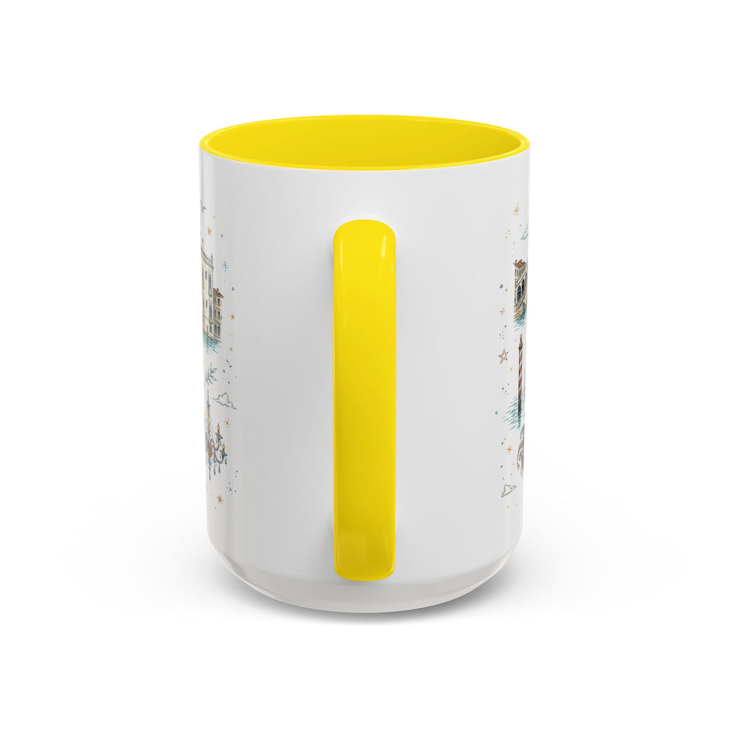 Venice Coffee Mug | Italy Souvenir Travel Gift | Accent Color Ceramic 11oz 15oz