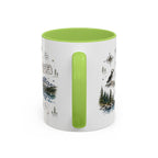 Glacier Bay National Park Coffee Mug | Alaska Wilderness Kayaking Gift | Accent Color Ceramic 11oz 15oz