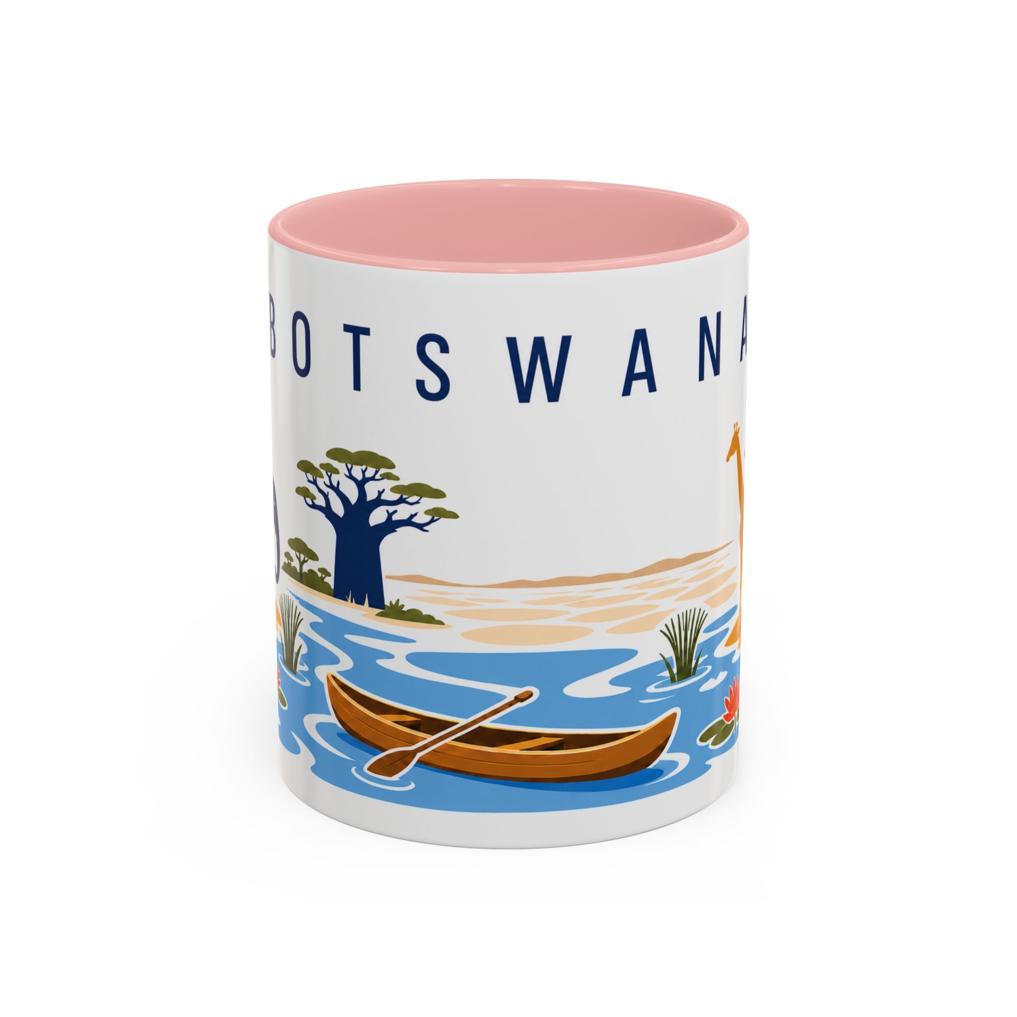 Botswana Coffee Mug | Travel Souvenir Accent Mug | Country Gift Ceramic Cup 11oz 15oz
