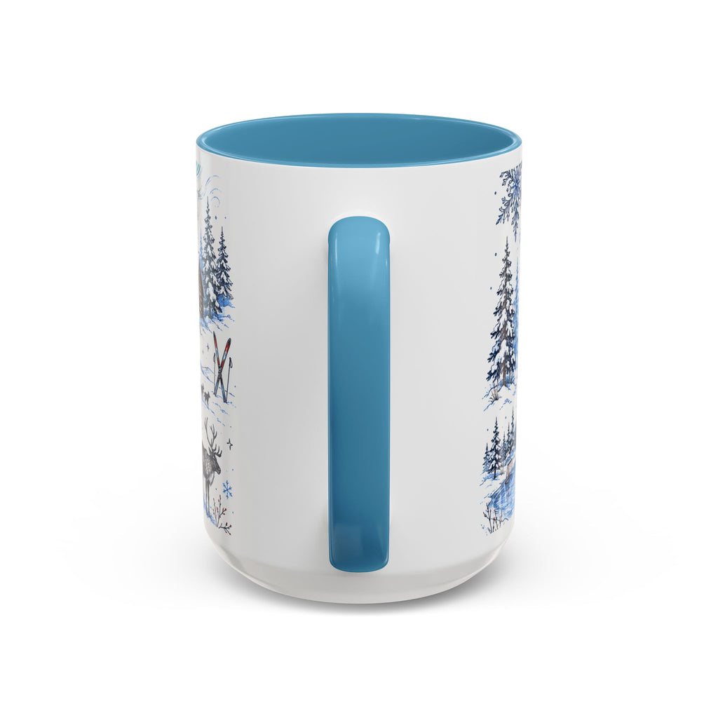 Great White North Coffee Mug | Canadian Pride Gift | Accent Color Ceramic 11oz 15oz