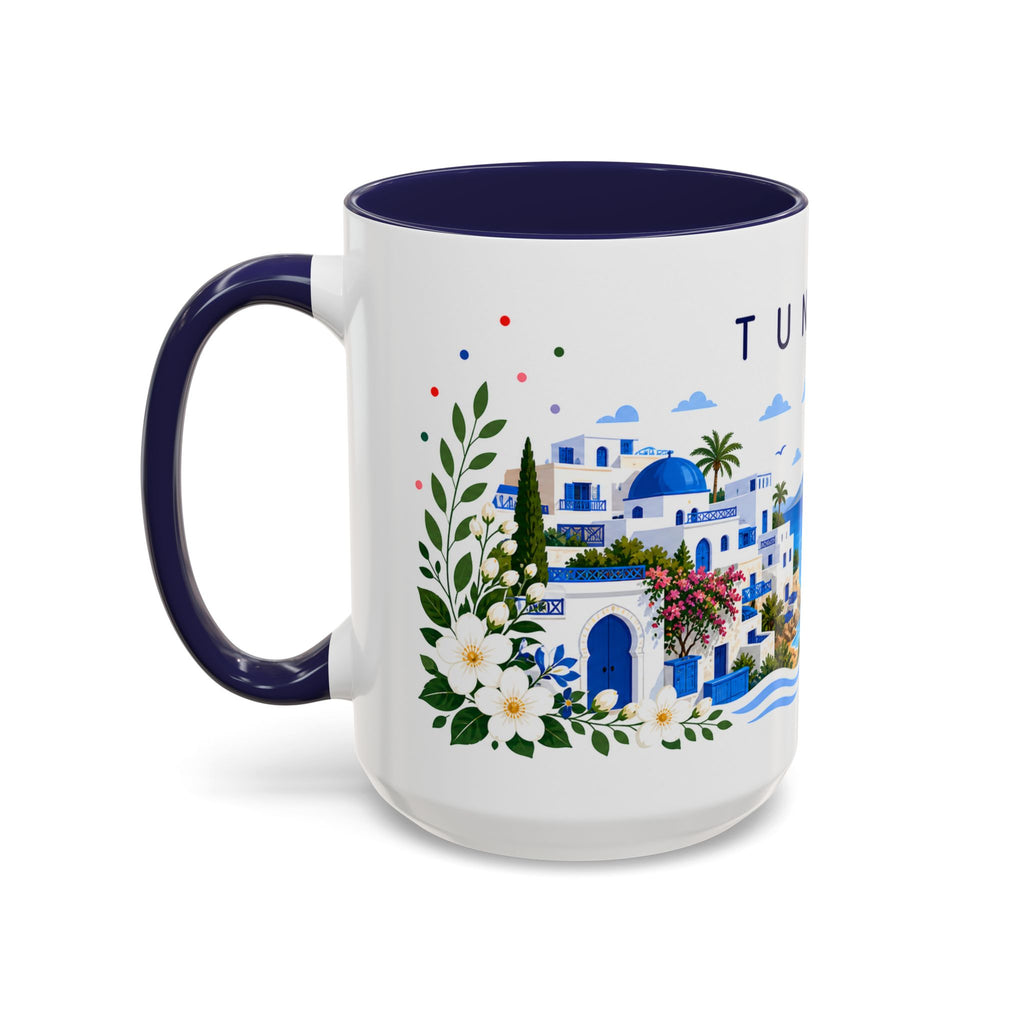 Tunisia Coffee Mug | Travel Souvenir Accent Mug | Place Gift Ceramic Cup 11oz 15oz