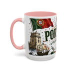 Portugal Soccer Coffee Mug | World Cup Fan Gift | Accent Color Ceramic 11oz 15oz Match Day Cup