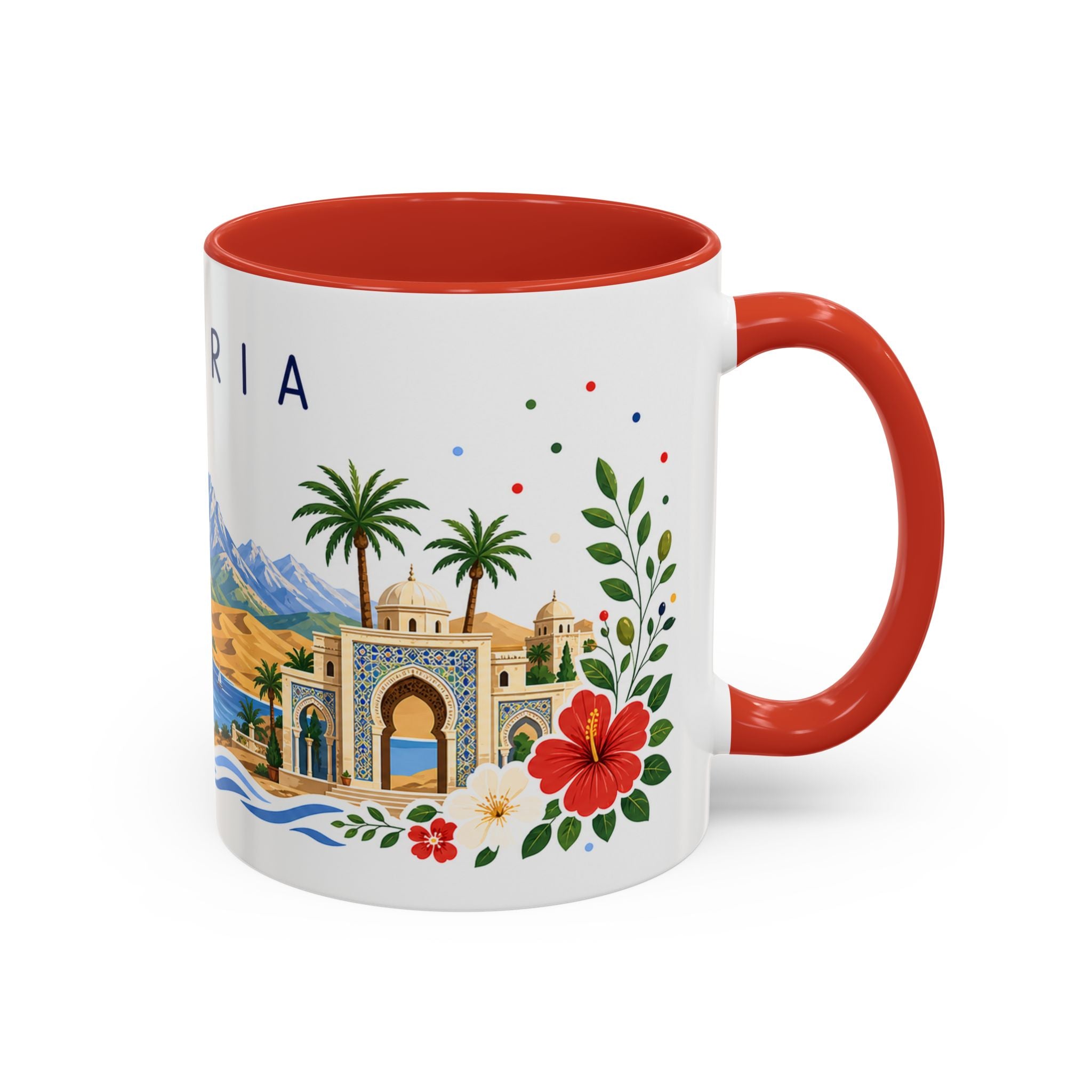 Algeria Coffee Mug | Travel Souvenir Accent Mug | Place Gift Ceramic Cup 11oz 15oz
